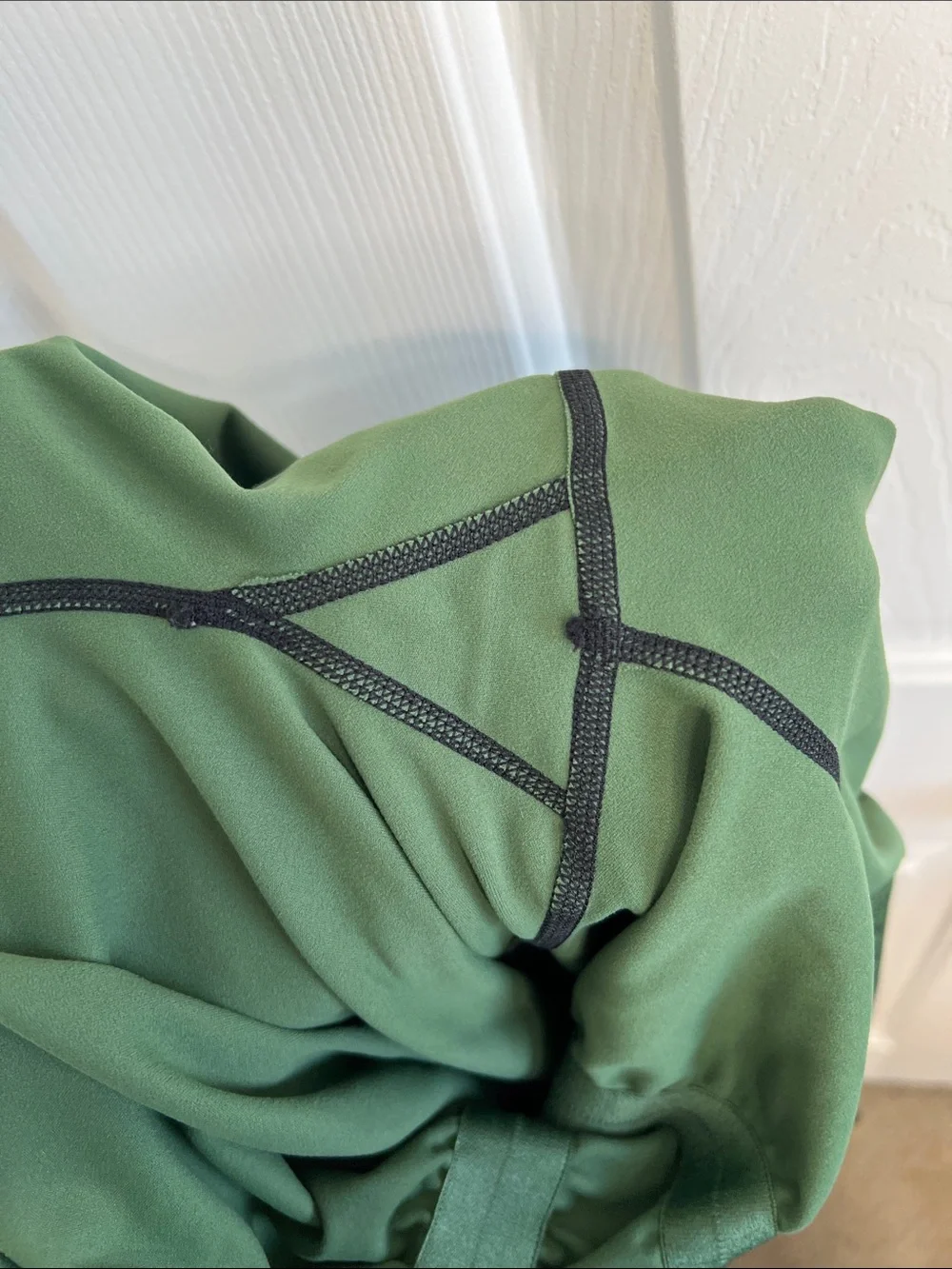 Sweetflexx green & black resistance band leggings size 14